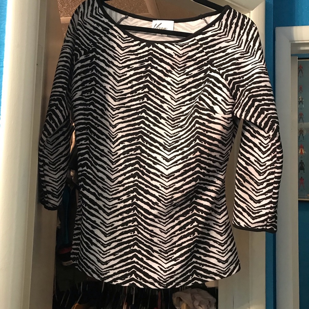 Vixen zebra Wild Ways top XL